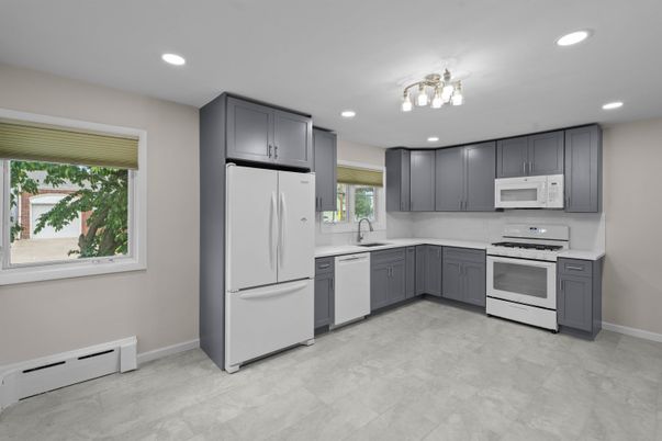 Interior, Kitchen, Recessed Lighting, Stainless Steel Appliances
