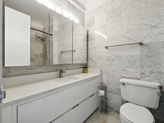 Bathroom, Interior, Marble Walls