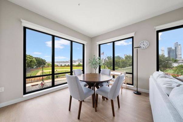 Dining room, Interior, Wood Texture Flooring
