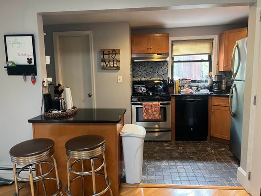 Interior, Kitchen, Wood Texture Flooring