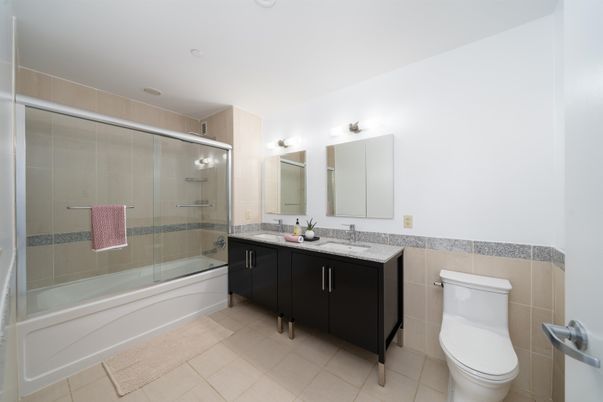 Bathroom, Dual Sink Vanities, Glass Shower, Interior