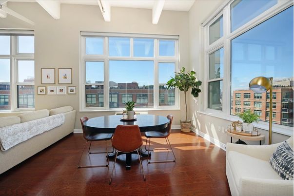 Dining room, Interior, Wood Texture Flooring