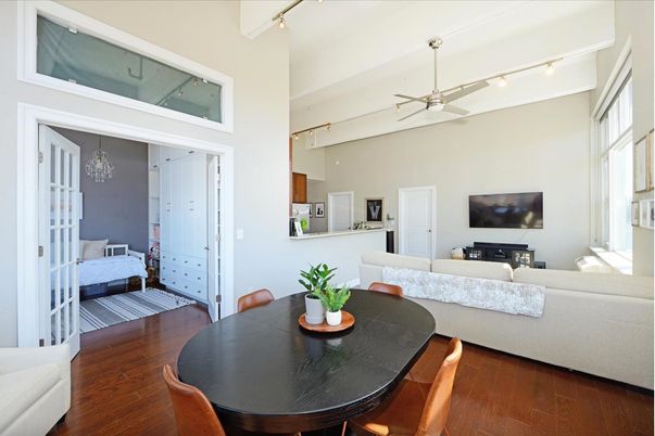 Bedroom, Dining room, Interior, Living room, Wood Texture Flooring