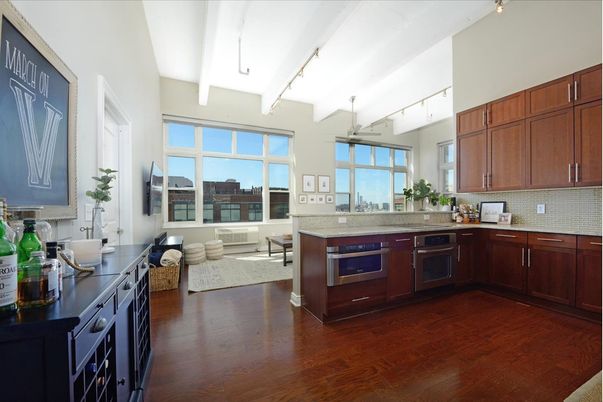 Interior, Kitchen, Living room, Wood Texture Flooring