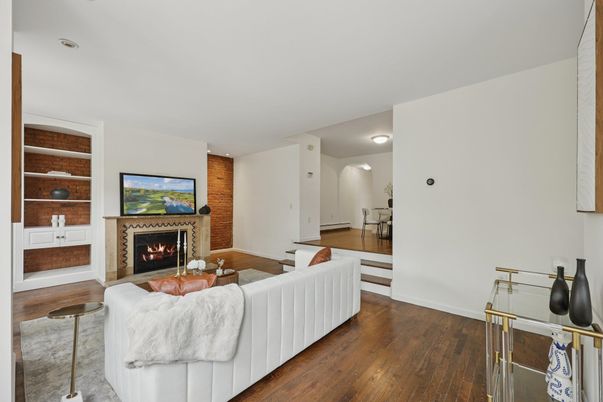 Fireplace, Interior, Living room, Wood Texture Flooring