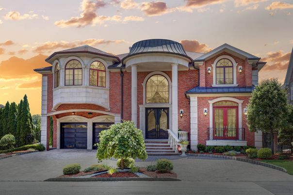 Attached, Exterior, Facade, Brick Facade, French Provincial