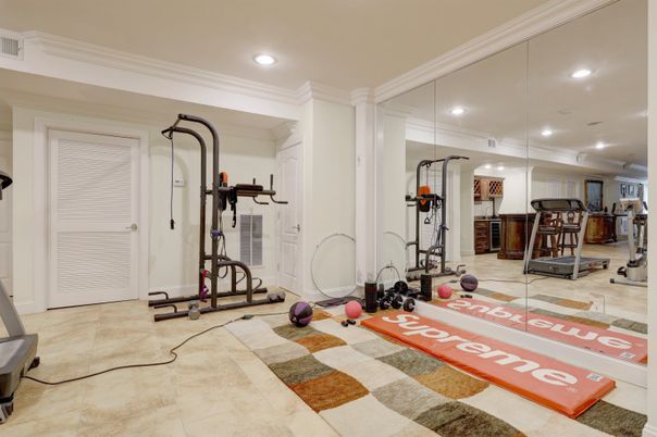 Fitness Equipment, Interior, Recessed Lighting