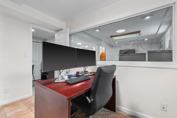 Home Office, Interior, Recessed Lighting