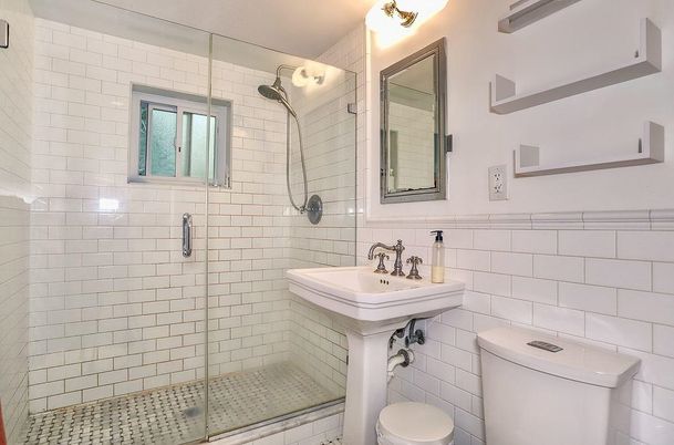 Bathroom, Glass Shower, Interior