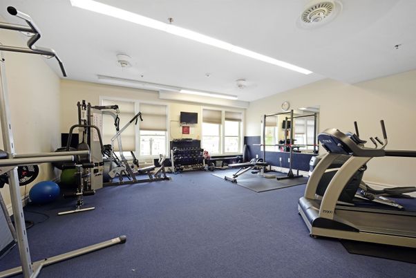 Fitness Equipment, Gym, Interior, Recessed Lighting
