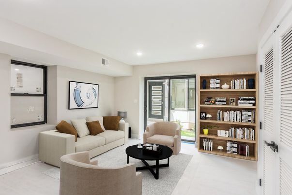 Interior, Living room, Recessed Lighting