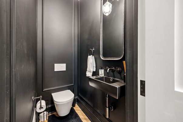 Bathroom, Interior, Wood Texture Flooring