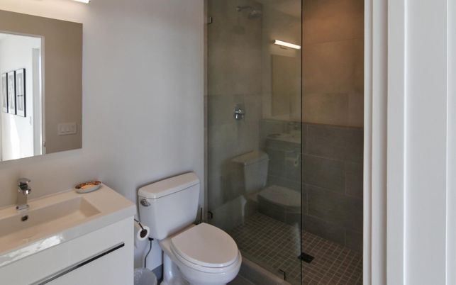 Bathroom, Glass Shower, Interior