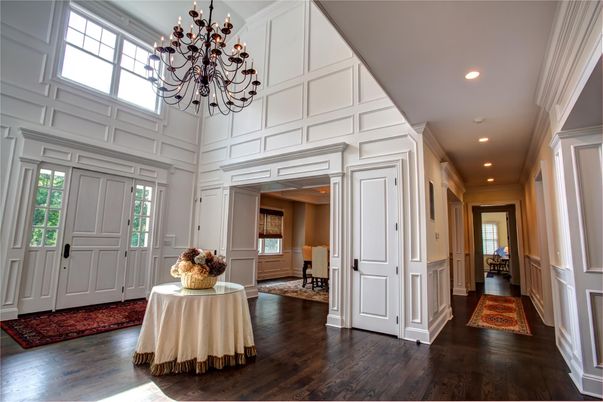 Chandelier, Interior, Recessed Lighting, Wood Texture Flooring