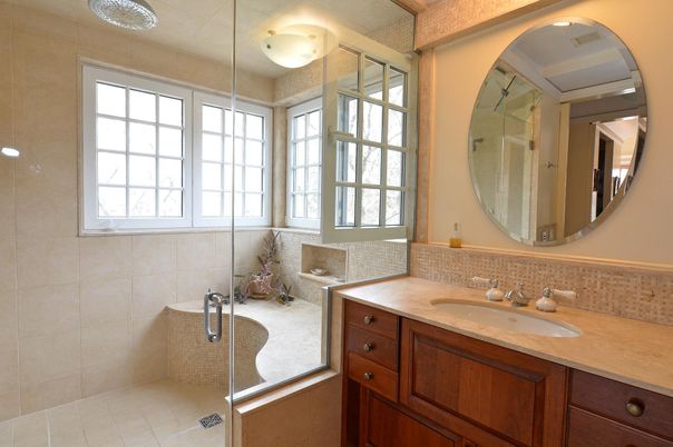 Bathroom, Glass Shower, Interior