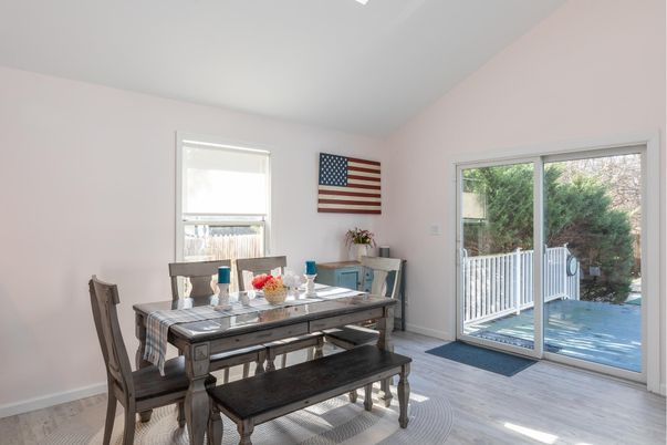 Dining room, Interior, Wood Texture Flooring