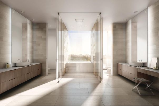 Bathroom, Interior, Recessed Lighting