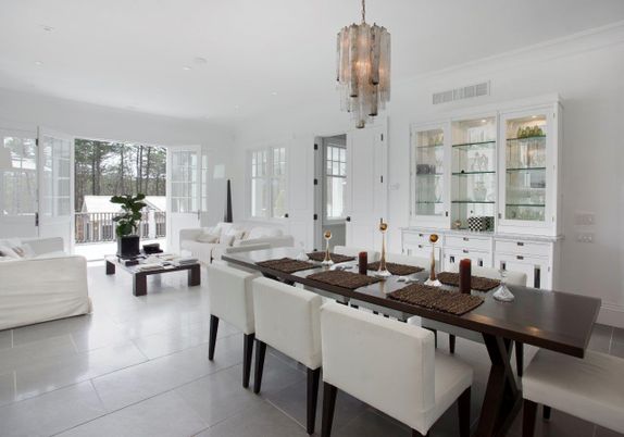 Dining room, Interior, Living room, Pendant Lights, Recessed Lighting