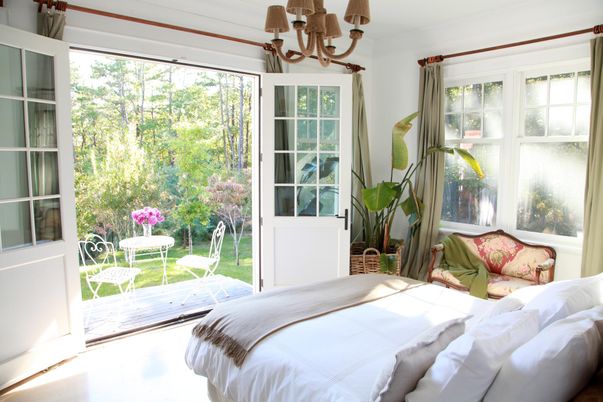 Bedroom, Chandelier, Interior