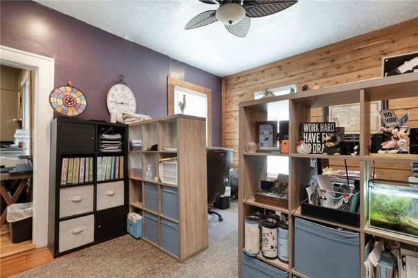 Home Office, Interior, Wooden Walls