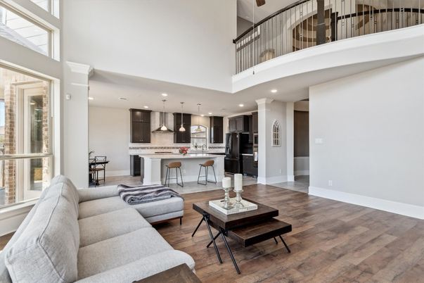 Interior, Kitchen, Living room, Pendant Lights, Recessed Lighting, Stainless Steel Appliances, Wood Texture Flooring