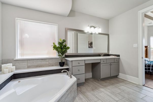 Bathroom, Interior, Wood Texture Flooring