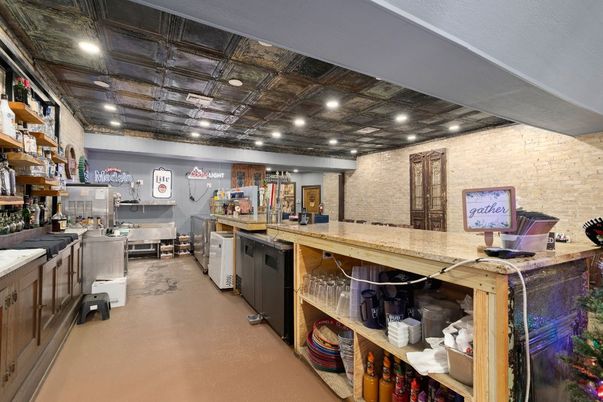 Interior, Recessed Lighting, Stone Walls