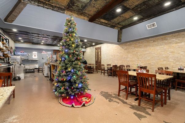 Dining room, Interior, Kitchen, Recessed Lighting, Stone Walls