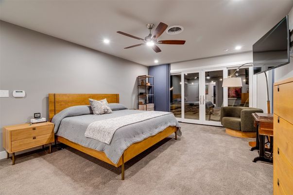 Bedroom, Interior, Recessed Lighting