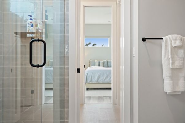 Bathroom, Bedroom, Glass Shower, Interior