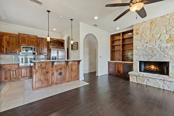 Interior, Pendant Lights, Wood Texture Flooring