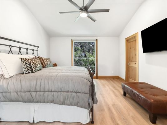 Bedroom, Interior, Wood Texture Flooring