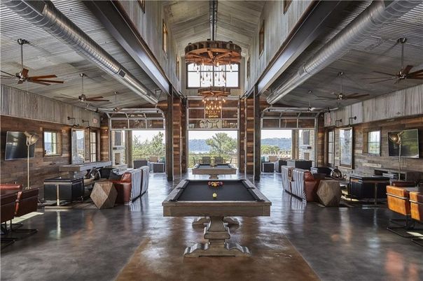 Billiard Table, Game Room, Interior, Living room, Pendant Lights