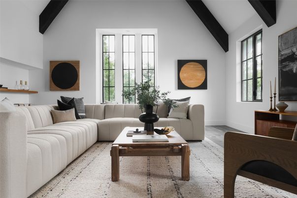 Interior, Living room, Wooden Beams, Wood Texture Flooring