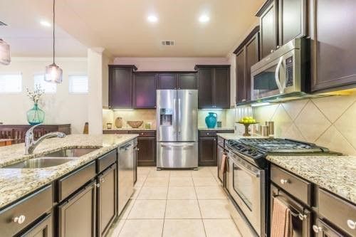 Interior, Kitchen, Pendant Lights, Recessed Lighting, Stainless Steel Appliances
