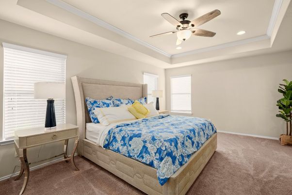 Bedroom, Interior, Recessed Lighting