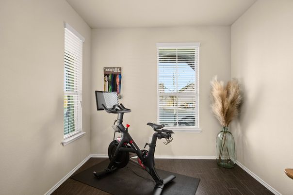Fitness Equipment, Interior, Wood Texture Flooring