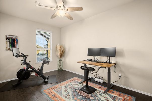 Fitness Equipment, Interior, Wood Texture Flooring