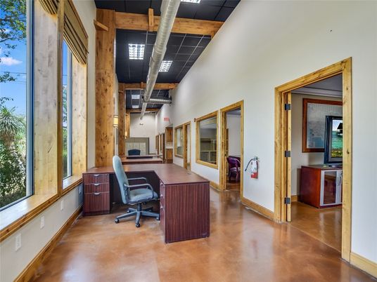 Home Office, Interior, Wooden Beams