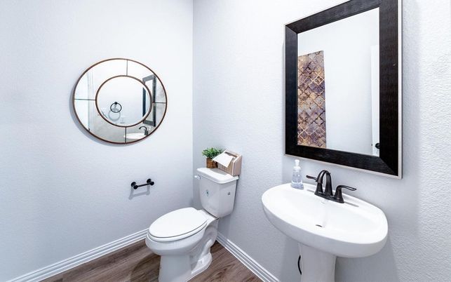 Bathroom, Interior, Wood Texture Flooring