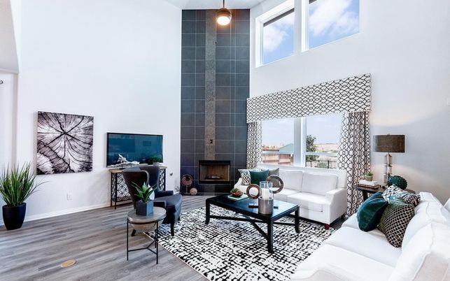 Fireplace, Interior, Living room, Wood Texture Flooring