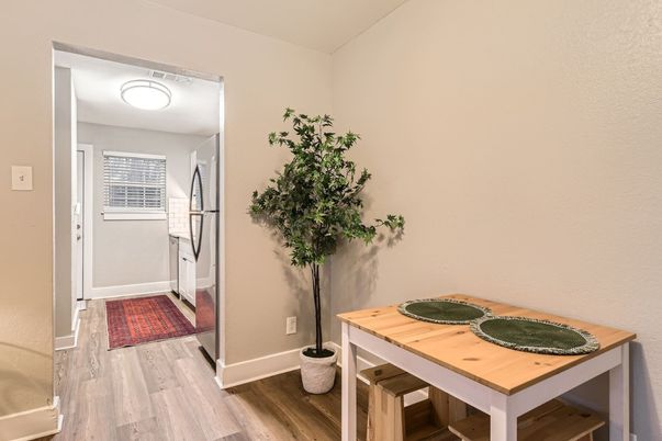 Dining room, Interior, Wood Texture Flooring