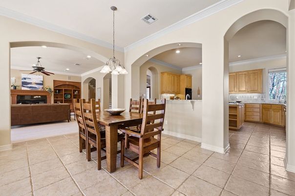 Dining room, Interior, Kitchen, Pendant Lights, Recessed Lighting