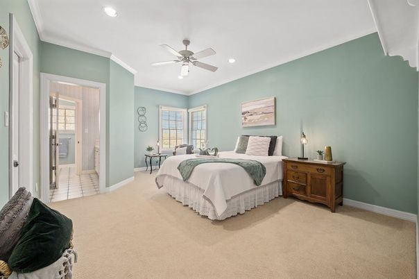 Bedroom, Interior, Recessed Lighting