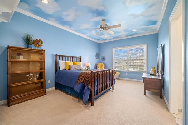 Bedroom, Interior, Recessed Lighting