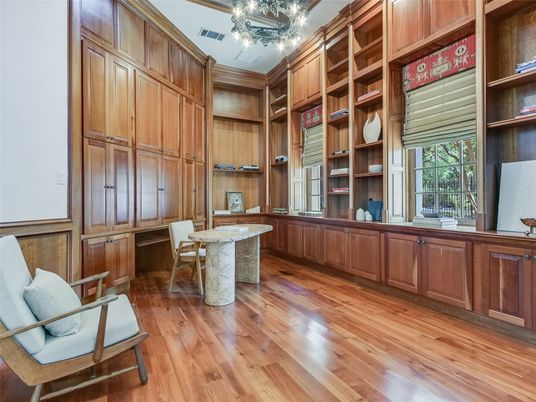 Chandelier, Interior, Wood Texture Flooring, Wooden Walls