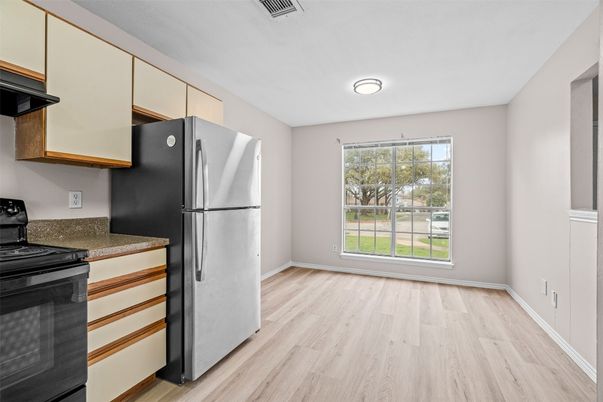Interior, Kitchen, Wood Texture Flooring
