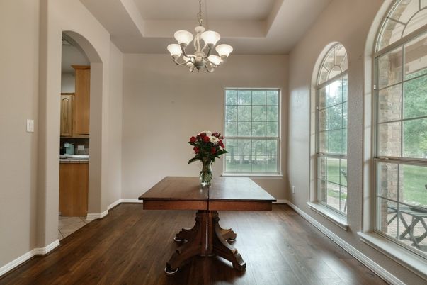 Chandelier, Interior, Wood Texture Flooring