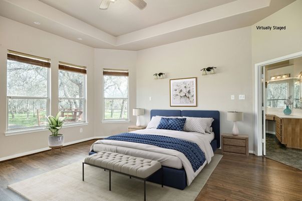 Bedroom, Interior, Wood Texture Flooring