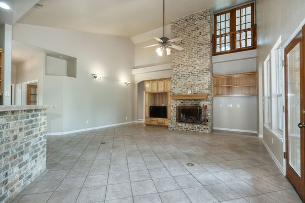 Empty room, Fireplace, Interior, Stone Walls